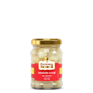 Pote Cebolinha Cristal em Conserva 180g/100g Fazenda Sedrez