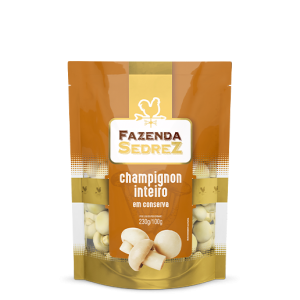 Pouch Champignon Inteiro em Conserva 320g/200g Fazenda Sedrez