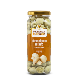 Pote Champignon Inteiro em Conserva 320g/200g Fazenda Sedrez